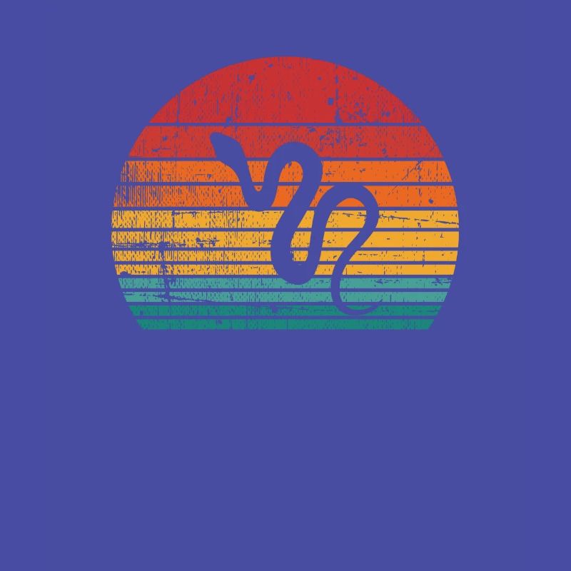 Snake Retro Reptile Python Idée cadeau