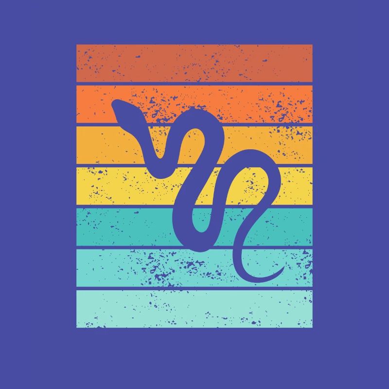 Snake Retro Reptile Python Gift idea