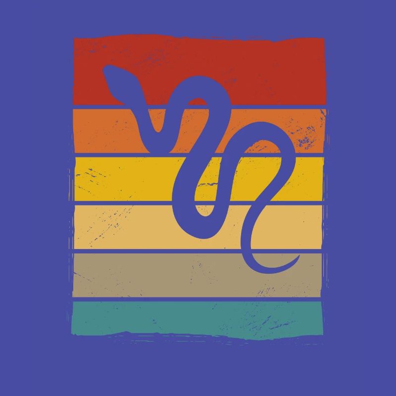 Snake Retro Reptile Python Idée cadeau