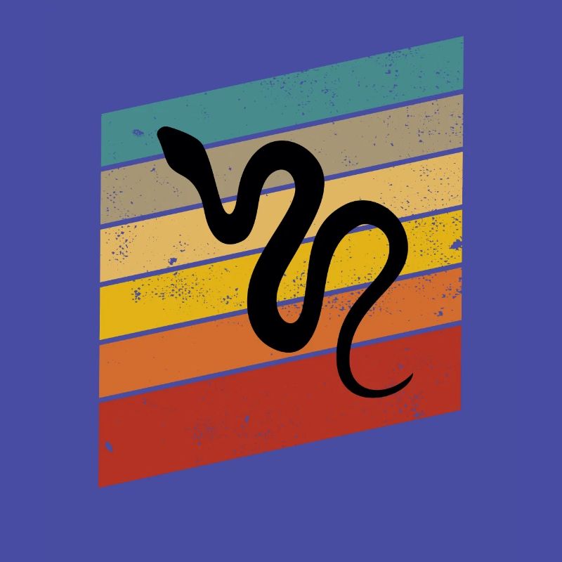 Snake Retro Reptile Python Idée cadeau