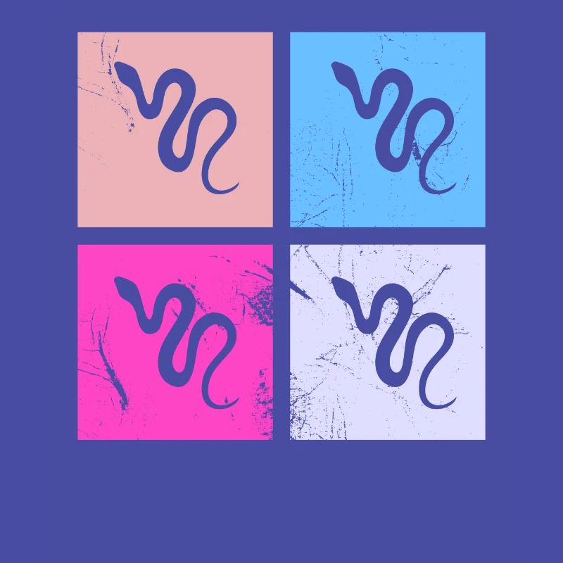 Snake Retro Reptile Python Gift idea