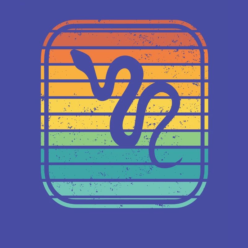 Snake Retro Reptile Python Gift idea