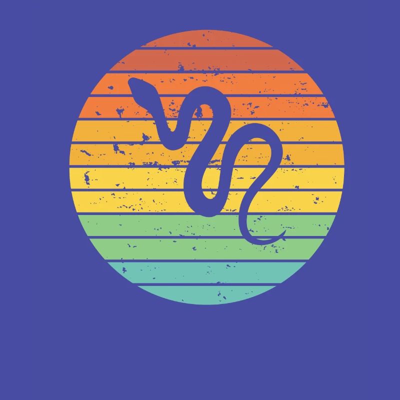 Snake Retro Reptile Python Idée cadeau