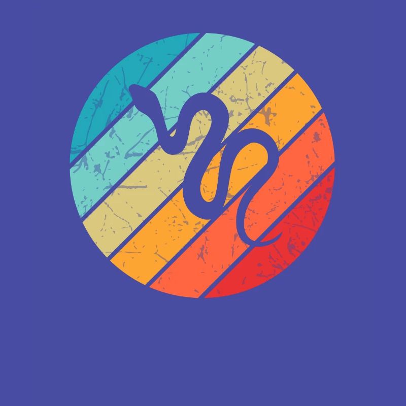 Snake Retro Reptile Python Gift idea