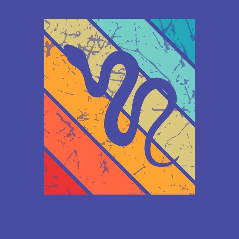 Snake Retro Reptile Python Gift idea