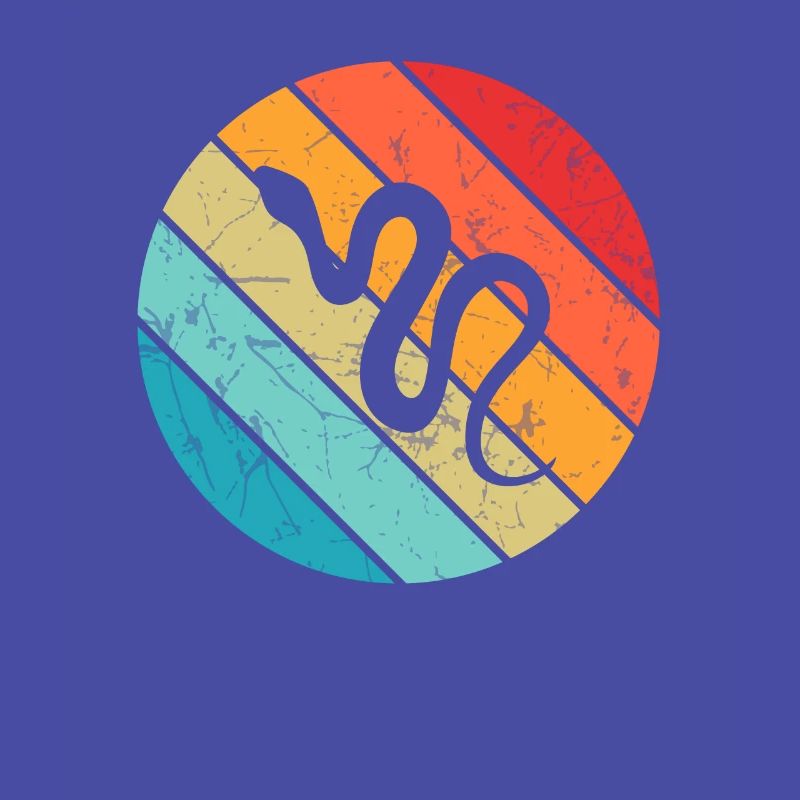 Snake Retro Reptile Python Gift idea