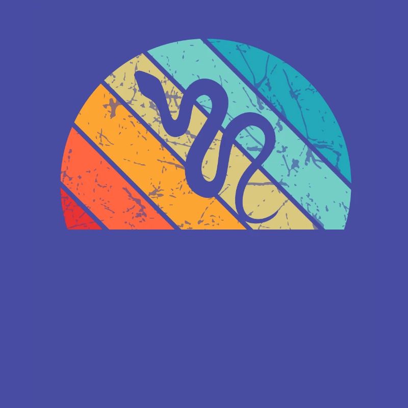 Snake Retro Reptile Python Gift idea