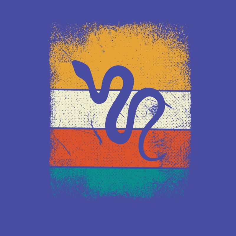 Snake Retro Reptile Python Idée cadeau