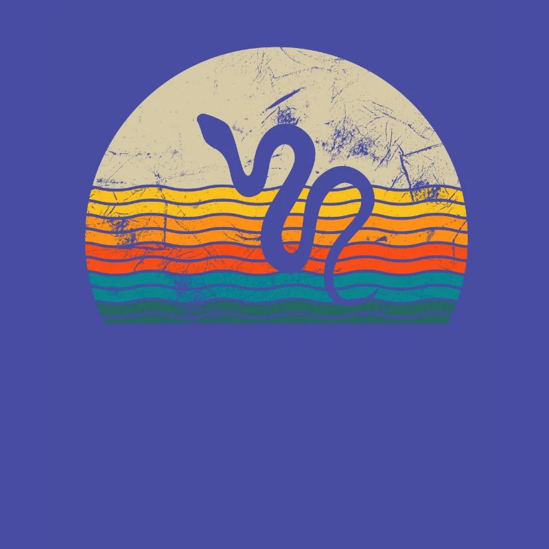 Snake Retro Reptile Python Idée cadeau