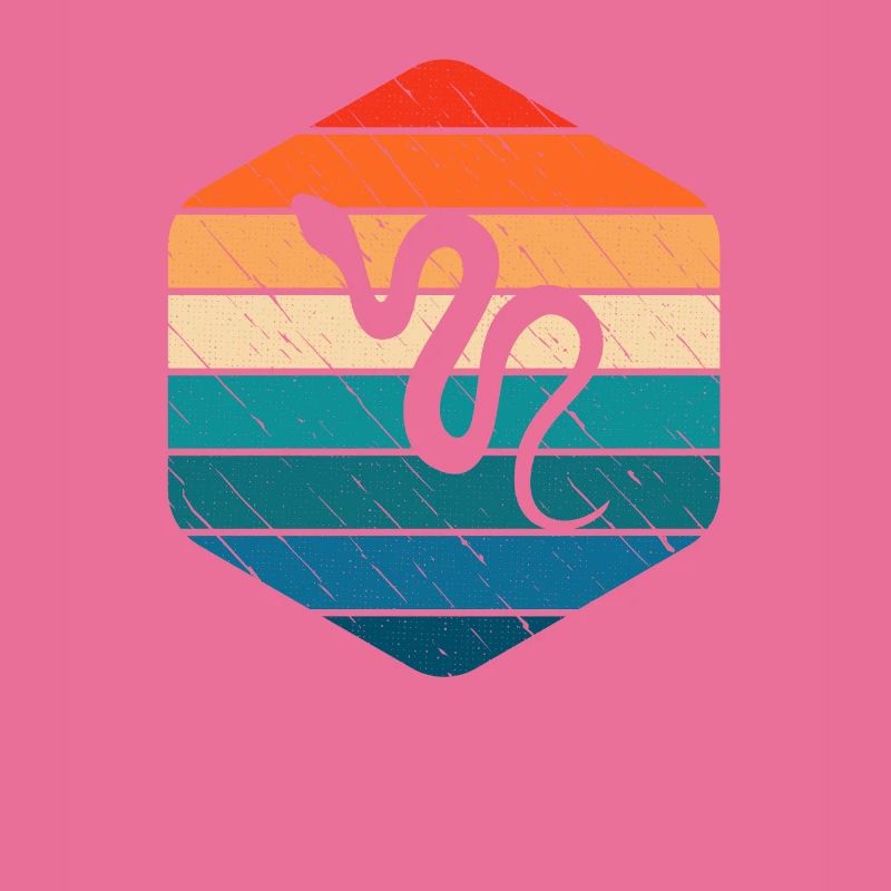 Snake Retro Reptile Python Gift idea