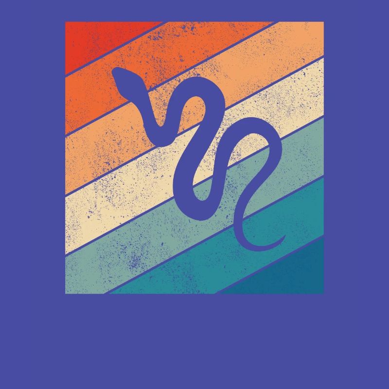 Snake Retro Reptile Python Idée cadeau