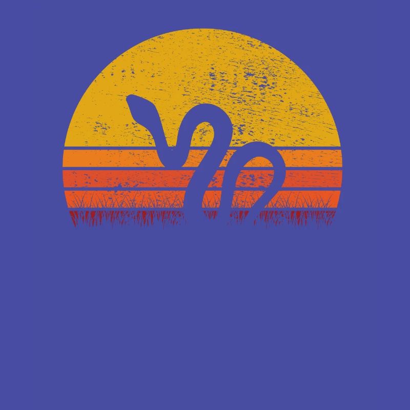 Snake Retro Reptile Python Idée cadeau