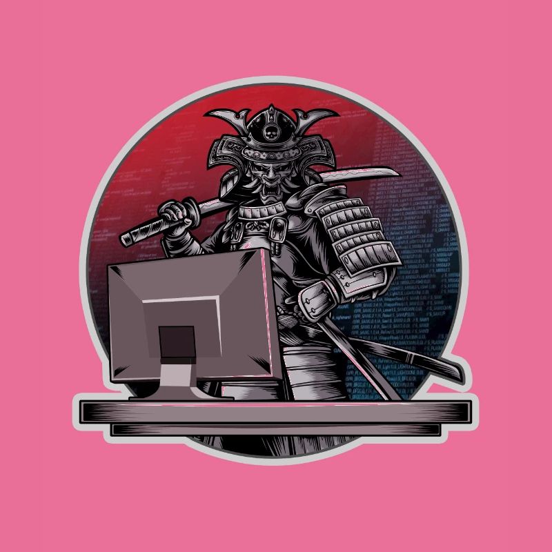 Programmierer Samurai - Warrior Computer - Entwickler