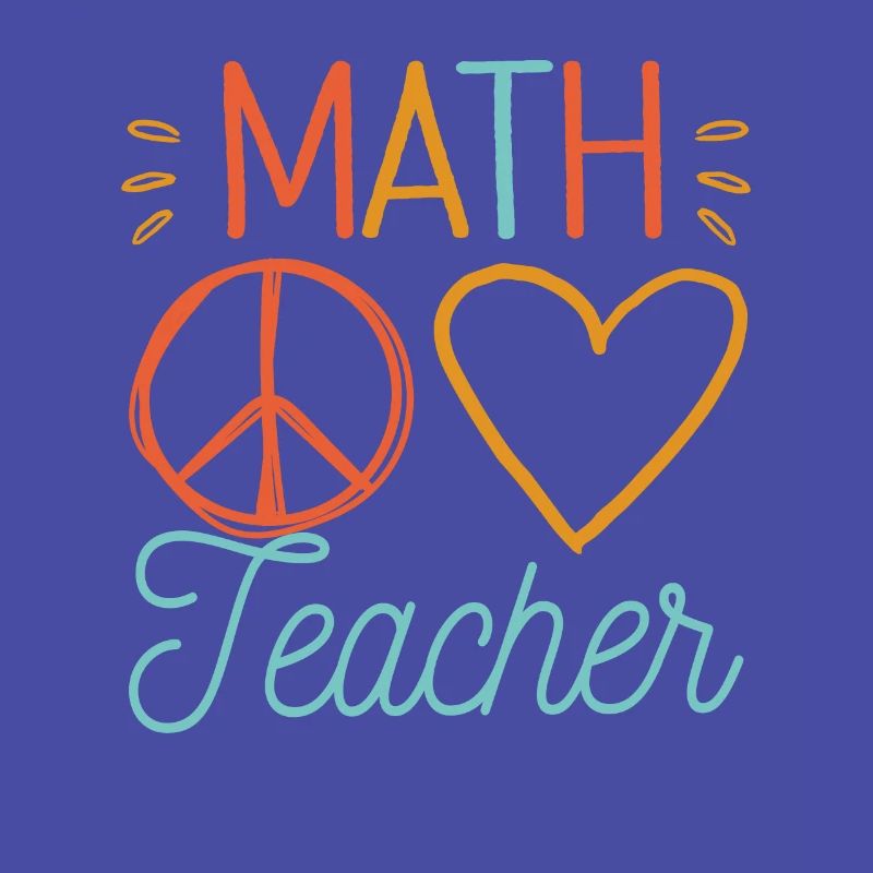 Math Teacher Squad Team Coach Mathematics Back