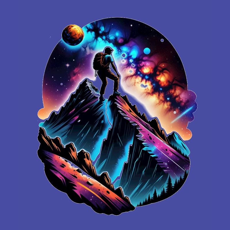 Climbing - Moon - Space