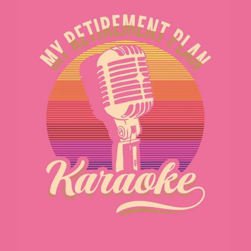 Mon Plan de Retraite Karaoké Microphone Rétro