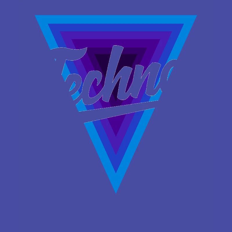 Techno Lover Triangle Design