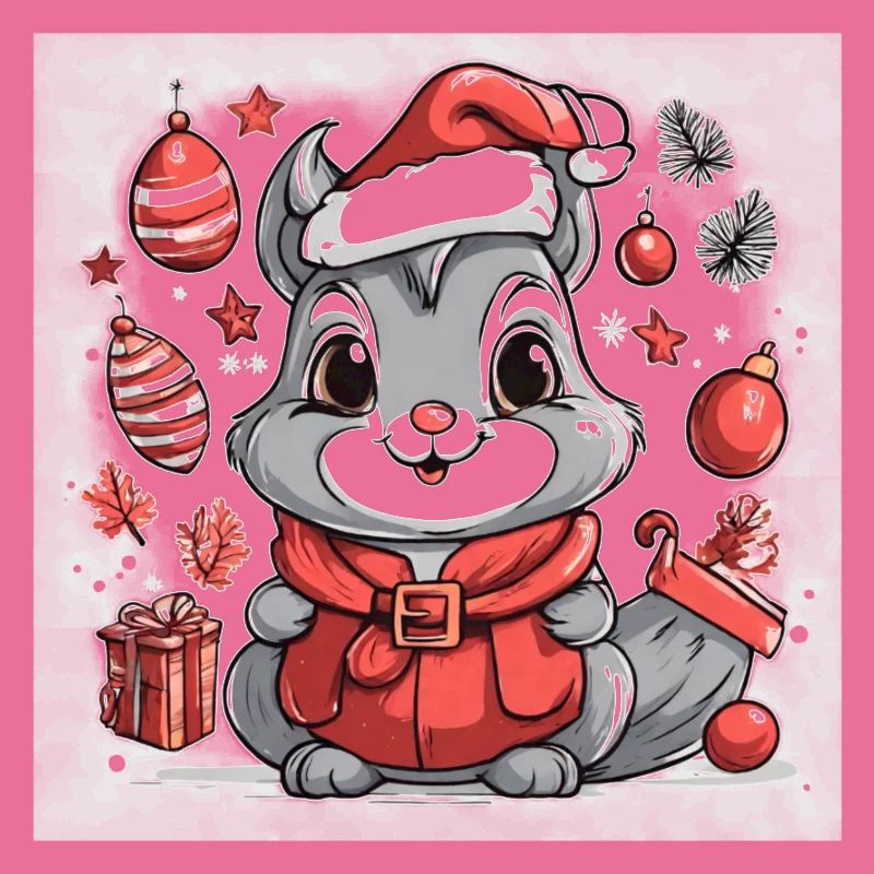 Santa Eichhörnchen, Eichhörnchen Weihnachtsmann