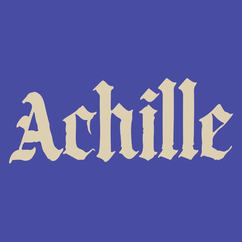 Achille Gothic script
