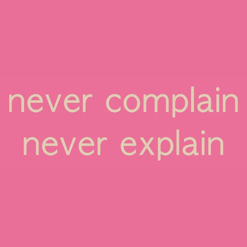 never