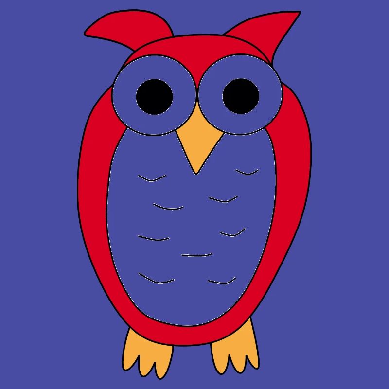 Eule rote Eule