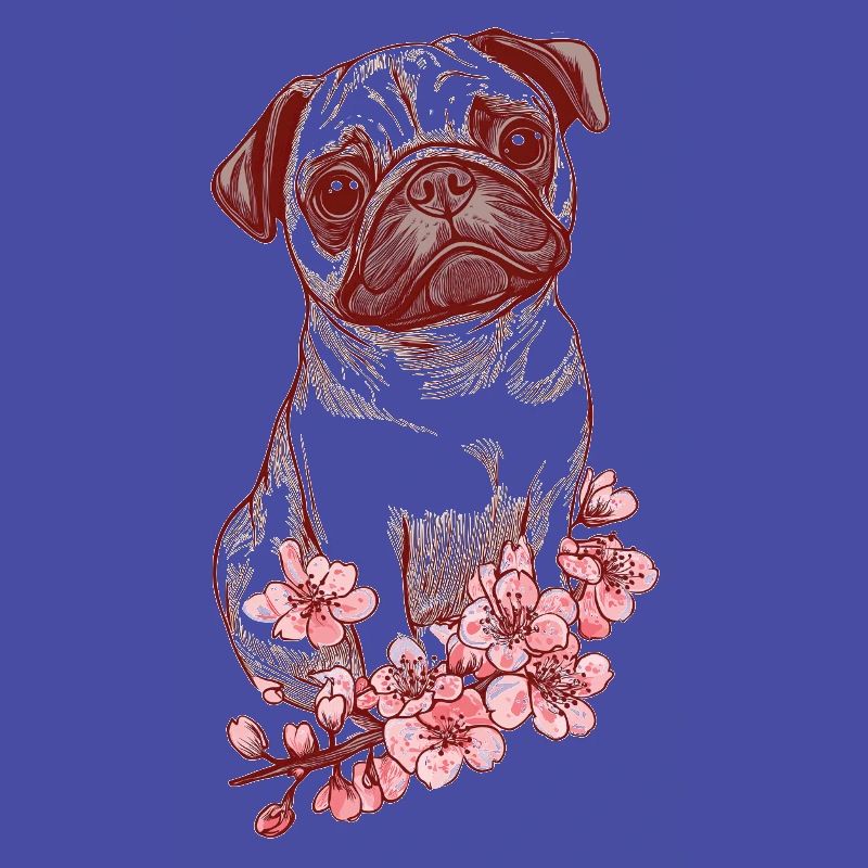 Carlin aux fleurs