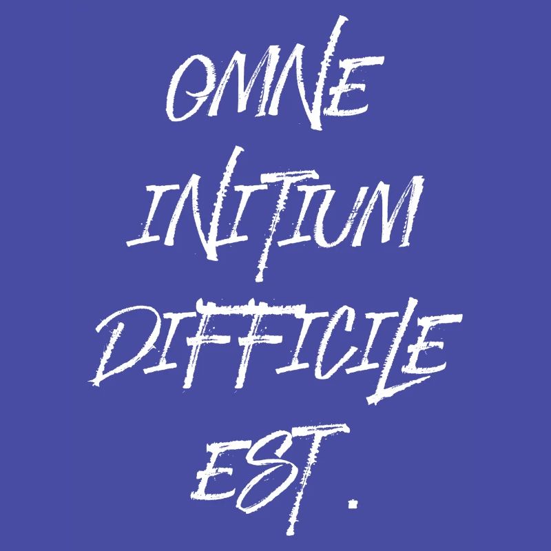 all beginning is difficult Latin quotation scripture