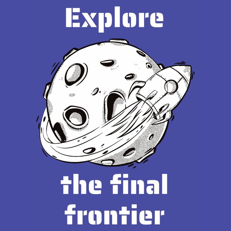 Explore The Final Frontier Retro Outer Space