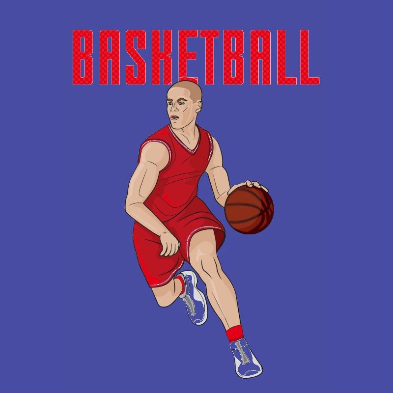 basketteur en rouge