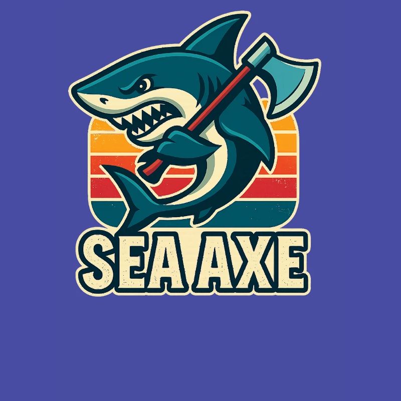 conception de hache de mer de requin