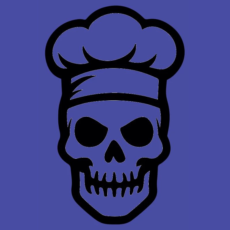 Chef Skeleton Chef Chaque de chef
