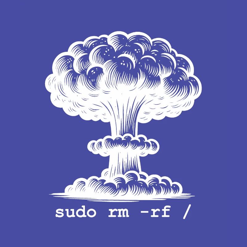 Linux Funny Linux Command Sudo RM RF für Männer