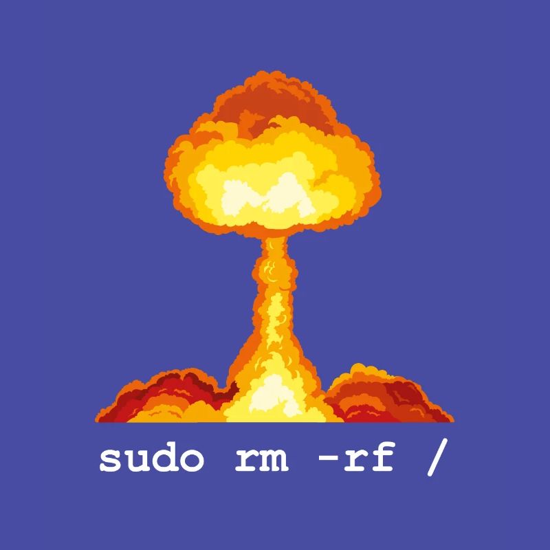 Linux Funny Linux Command Sudo RM RF for Men