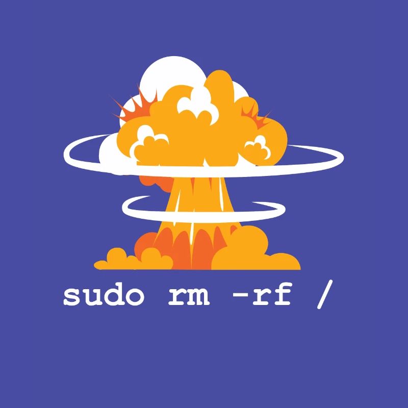Linux Funny Linux Command Sudo RM RF für Männer