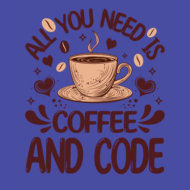 Alles, was Sie brauchen, ist Kaffee und Code Lustiger Programmierer