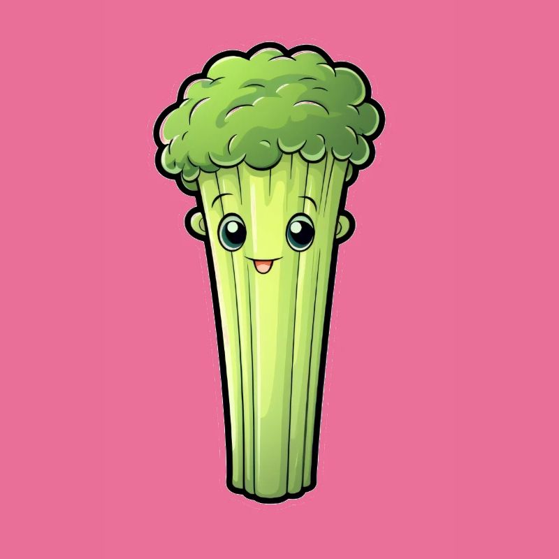 Staudensellerie oder Stangensellerie Kawaii
