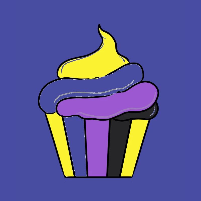Nonbinary Cupcake Nonbinary Pride