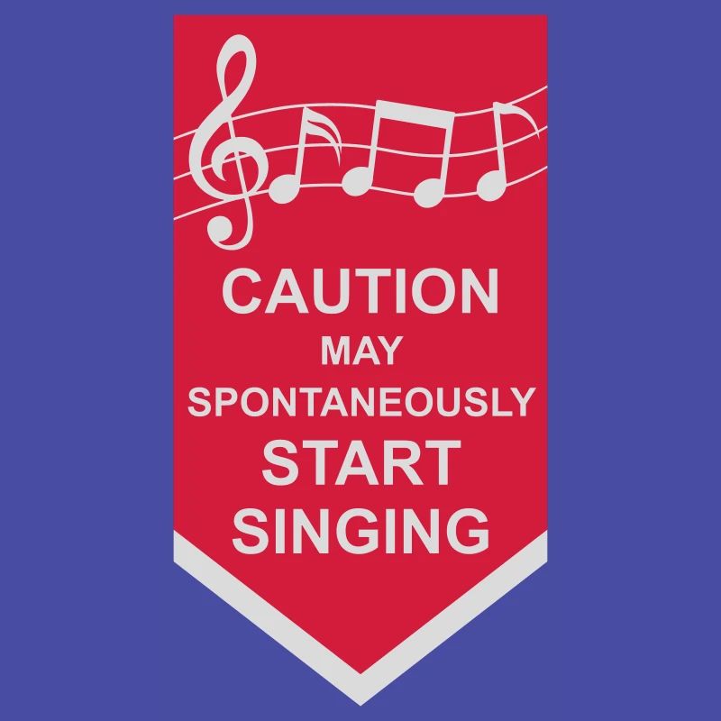 may spontaneously start singing