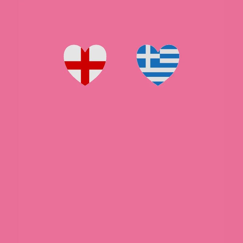 Angleterre et Grèce Drapeaux hellas grecs