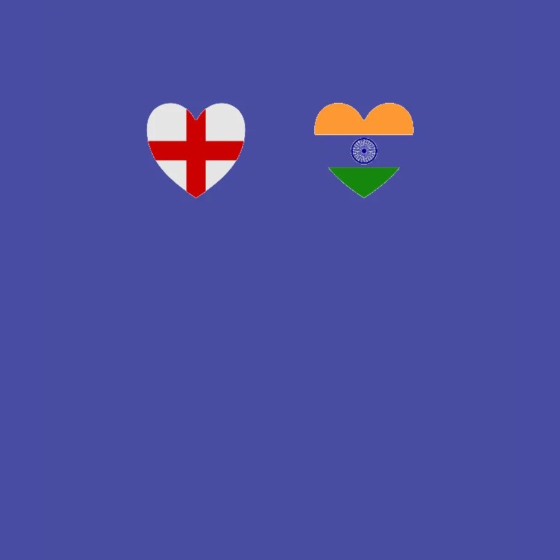 Drapeaux de l’Angleterre et de l’Inde drapeau de l’Inde