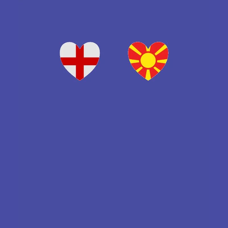 Drapeaux du drapeau macédonien de l’Angleterre et de la Macédoine