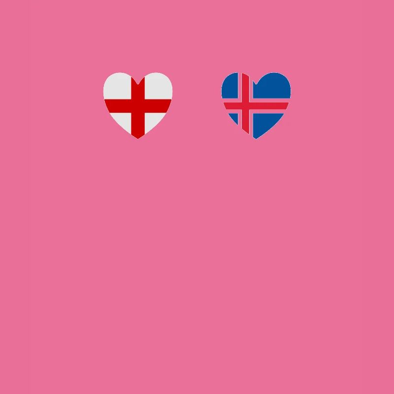 Drapeaux de l’Angleterre et de l’Islande