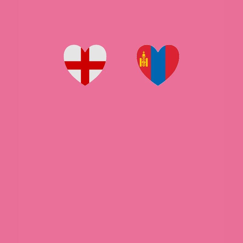 Drapeaux du drapeau mongol de l’Angleterre et de la Mongolie