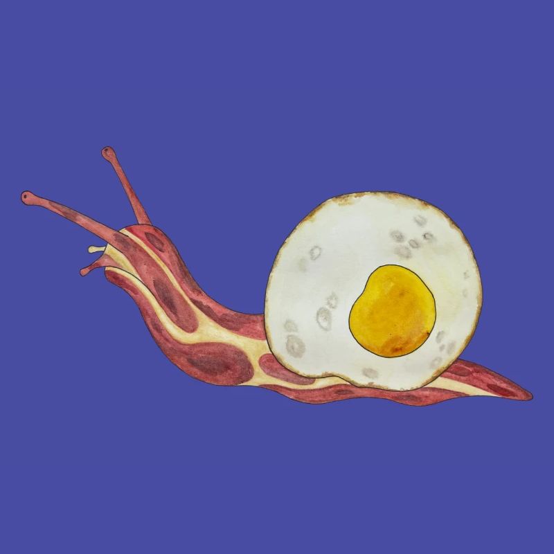 Baconschnecke Bacon and egg Spiegelei