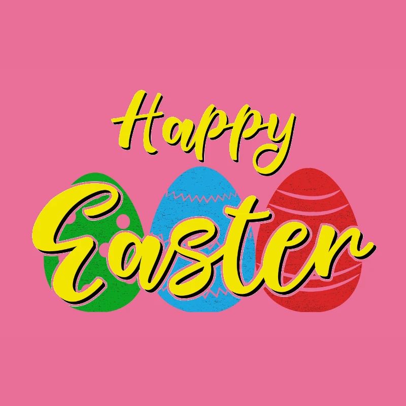 Happy Easter - Easter bunny Easter eggs celebration gift