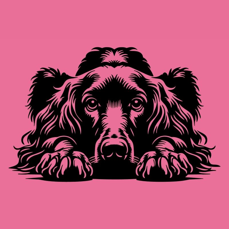 Irish Setter Head with Paws