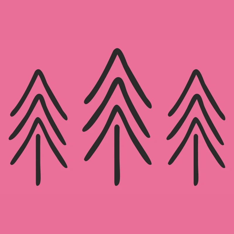 Fir Trees Silhouettes Pattern