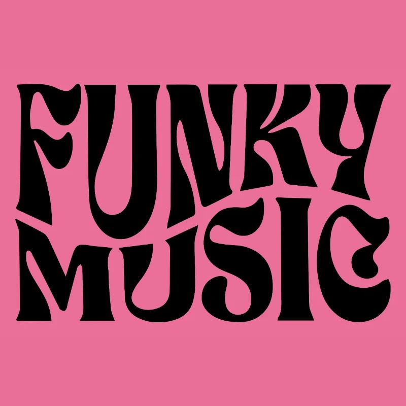 Conception typographique de musique funky