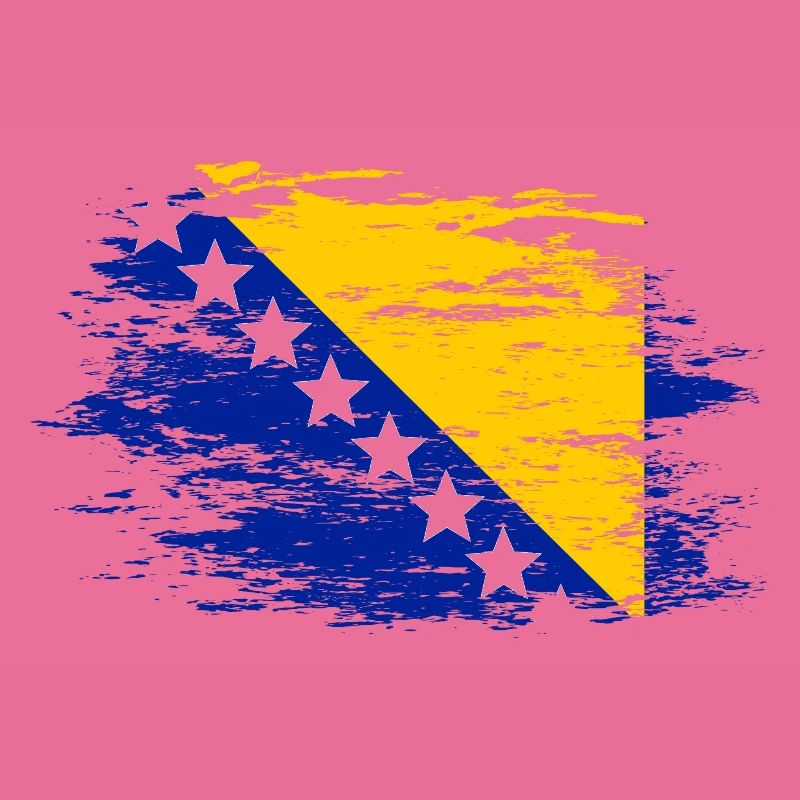 Drapeau bosnien utilisé