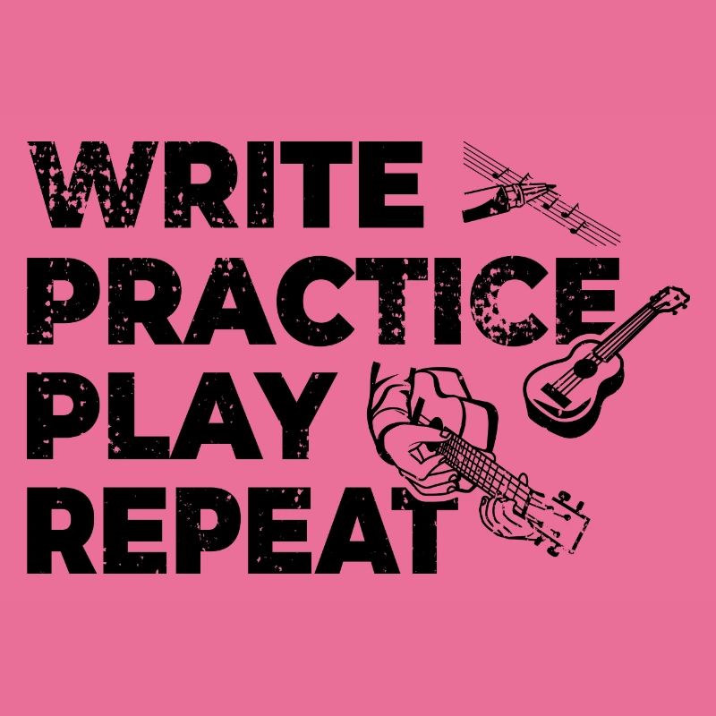 Writing, practicing, playing, repeating